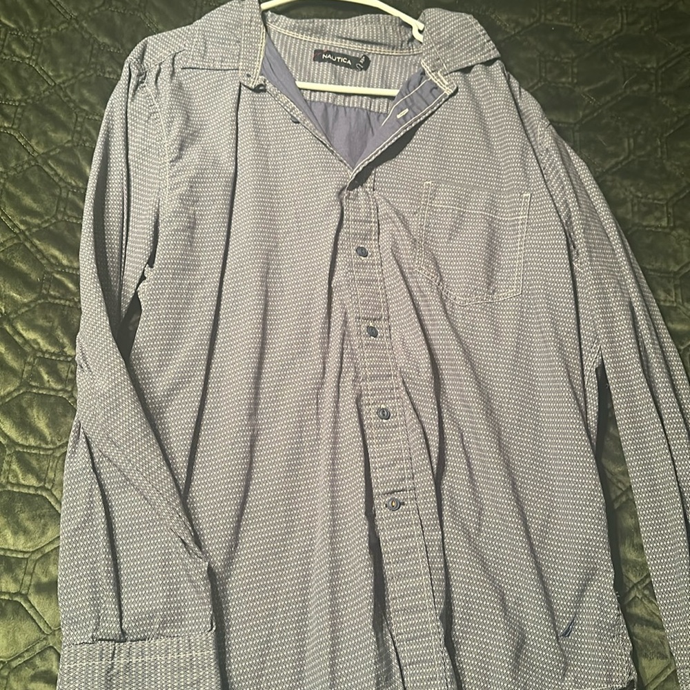 Men’s blue button down
